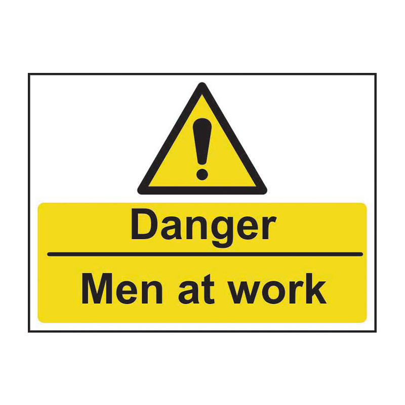 Danger Men at work - SAV (600 x 450mm)