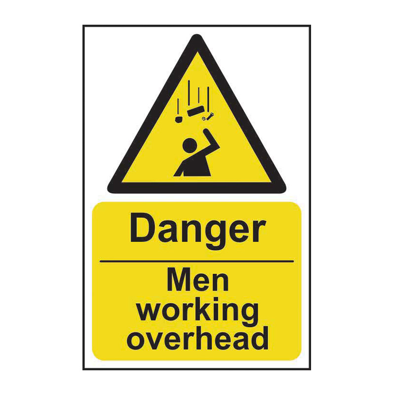 Danger Men working overhead - SAV (400 x 600mm)