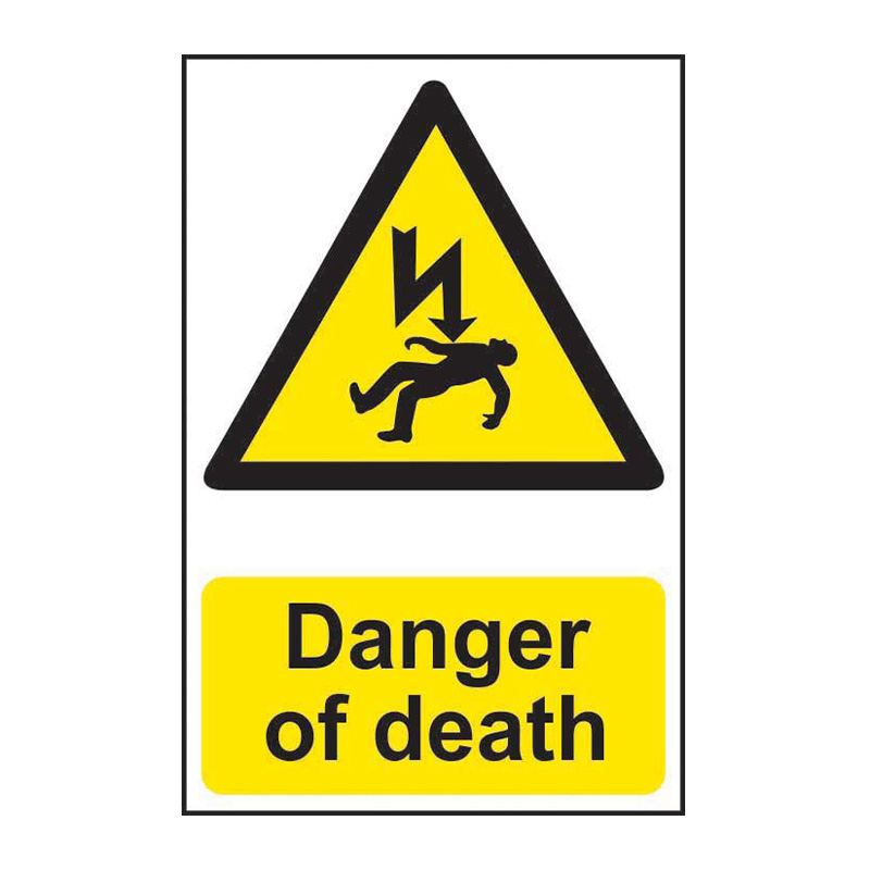 Danger of death - SAV (200 x 300mm)