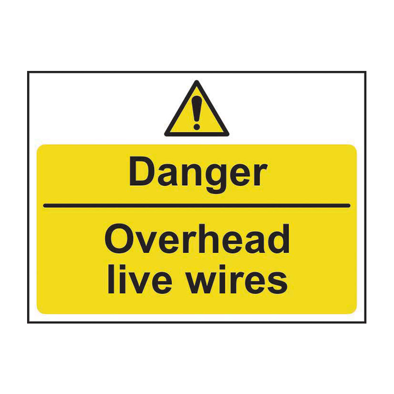 Danger Overhead live wires - SAV (600 x 450mm)