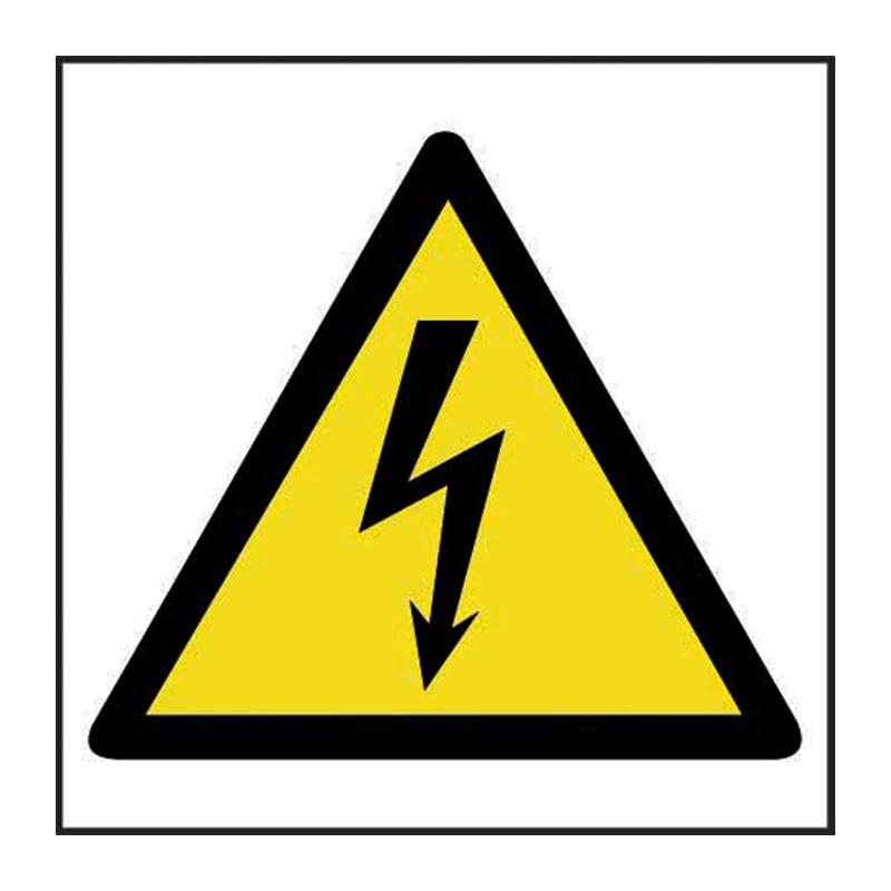 Hazard Warning Electrical Symbol - SAV (200 x 200mm)