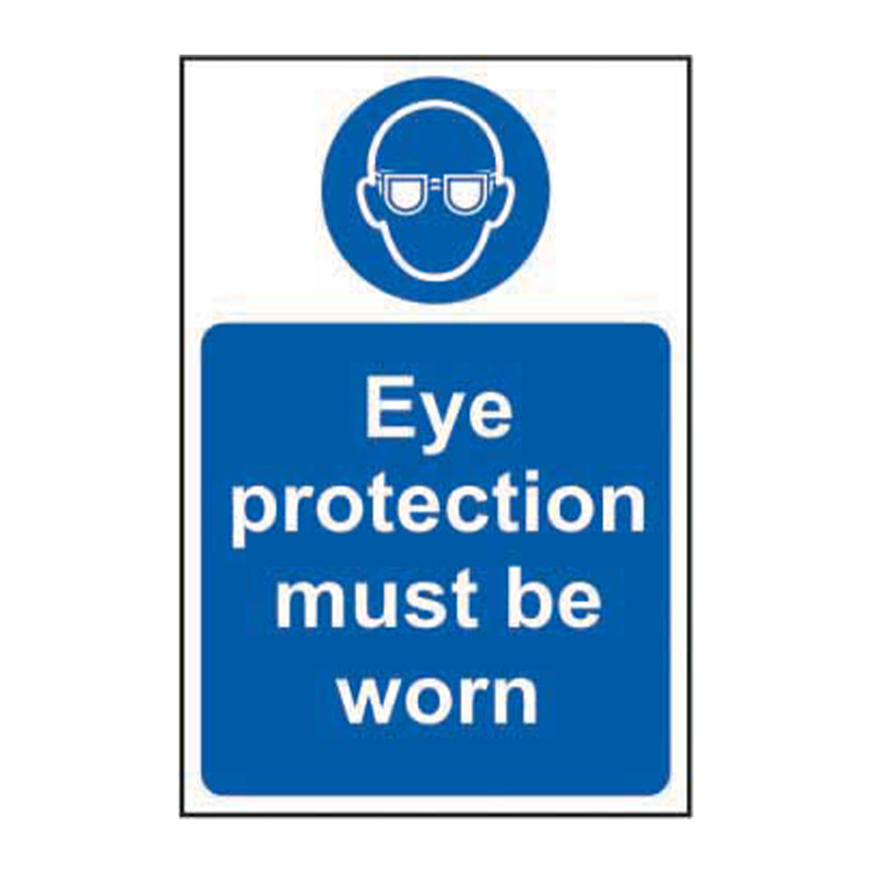 Eye protection must be worn - SAV (200 x 300mm)