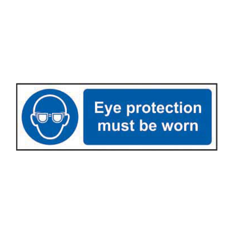 Eye protection must be worn - SAV (600 x 200mm)