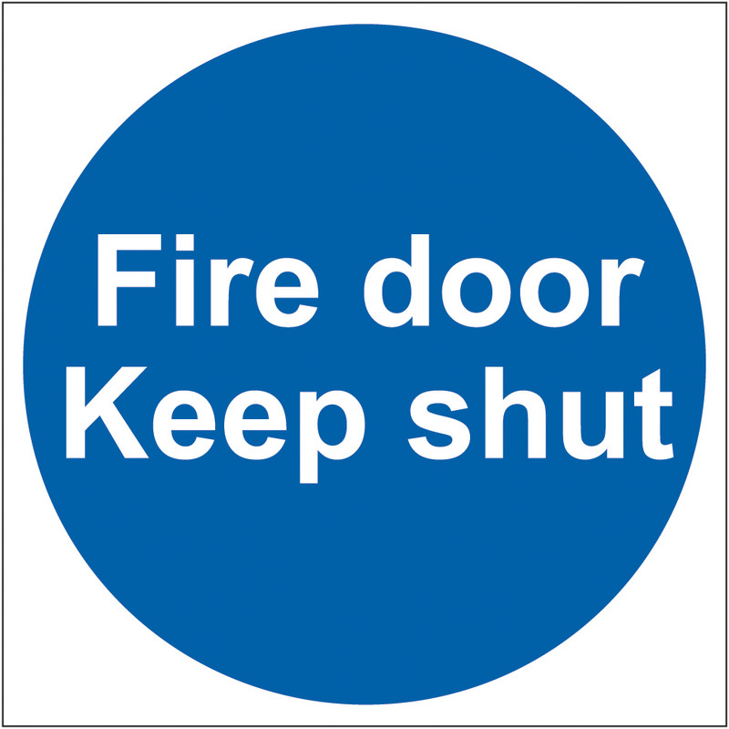 Fire door Keep shut (Multipack of 20) - SAV (100 x 100mm)