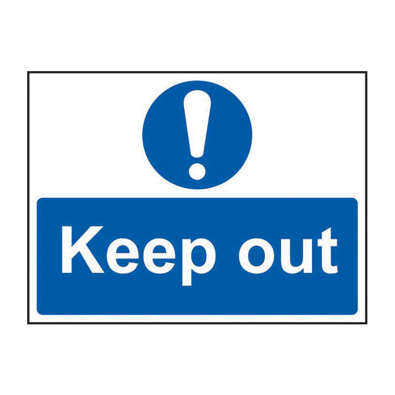 Keep out - SAV (600 x 450mm)