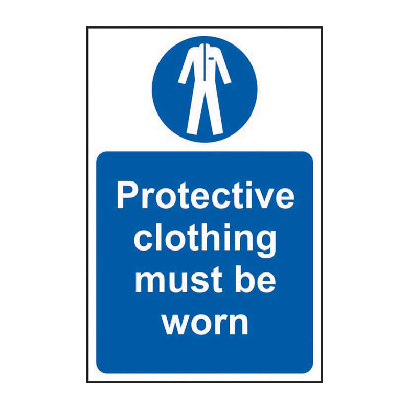 Protective clothing must be worn - SAV (200 x 300mm)