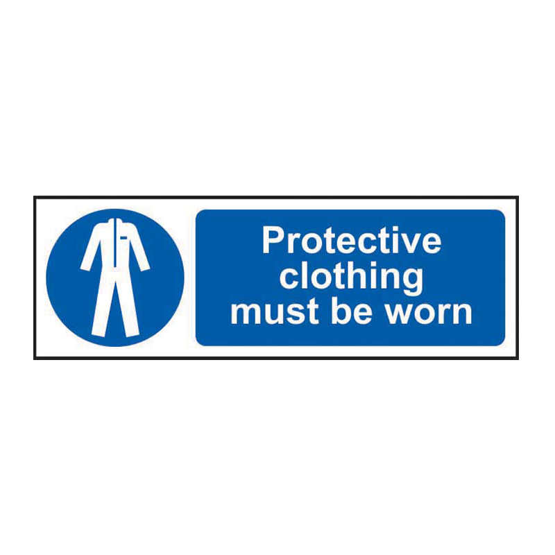 Protective clothing must be worn - SAV (600 x 200mm)