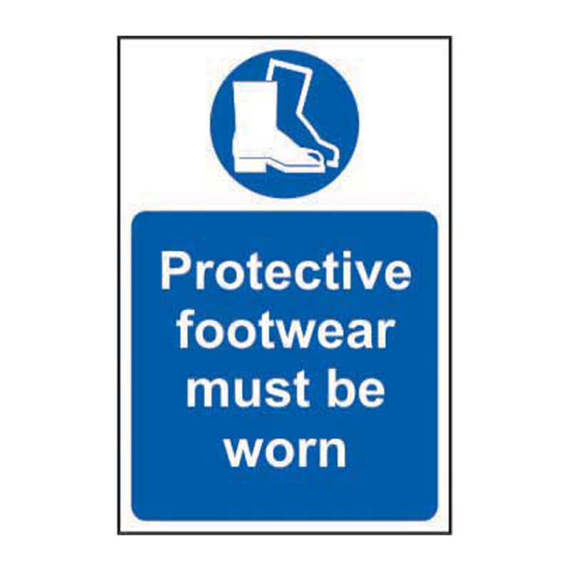 Protective footwear must be worn - SAV (200 x 300mm)