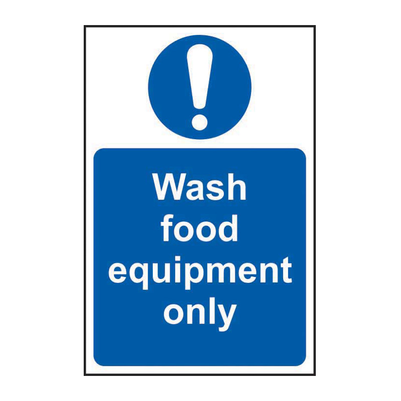 Wash food equipment only - SAV (200 x 300mm)