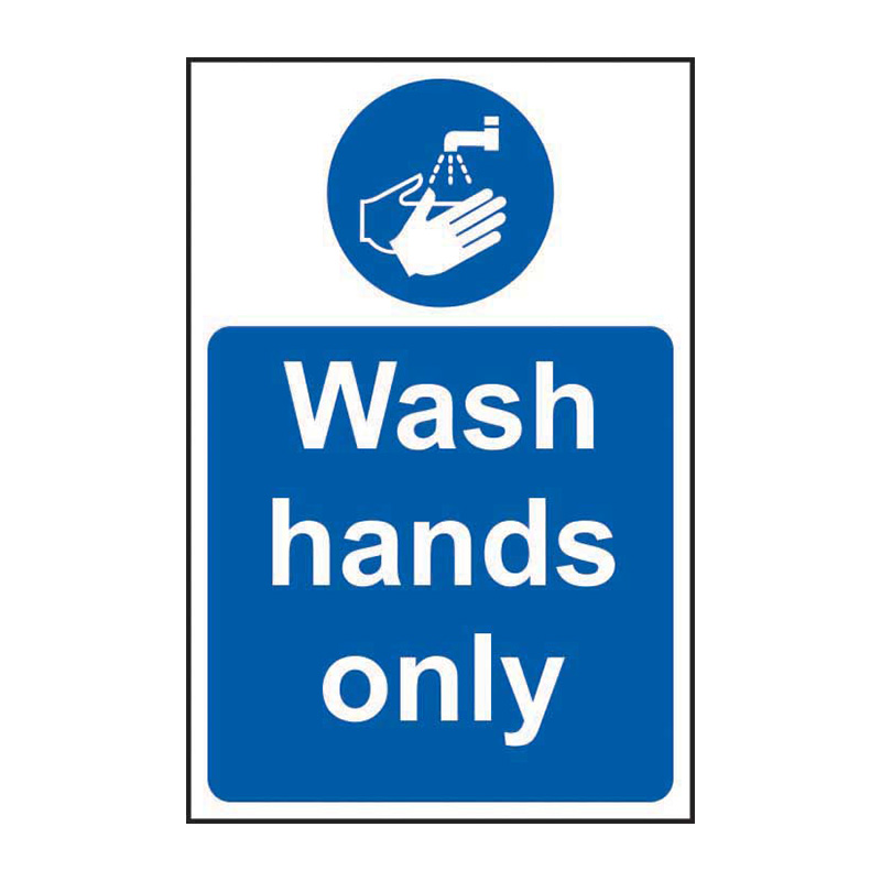 Wash hands only - SAV (200 x 300mm)