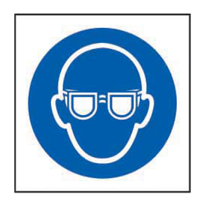 Wear eye protection symbol - SAV (100 x 100mm)