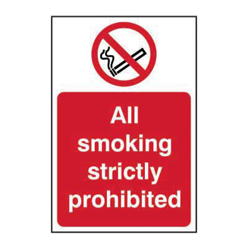 All smoking strictly prohibited - SAV (400 x 600mm)