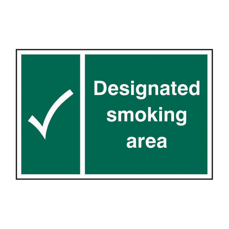 Designated smoking area - SAV (300 x 200mm)