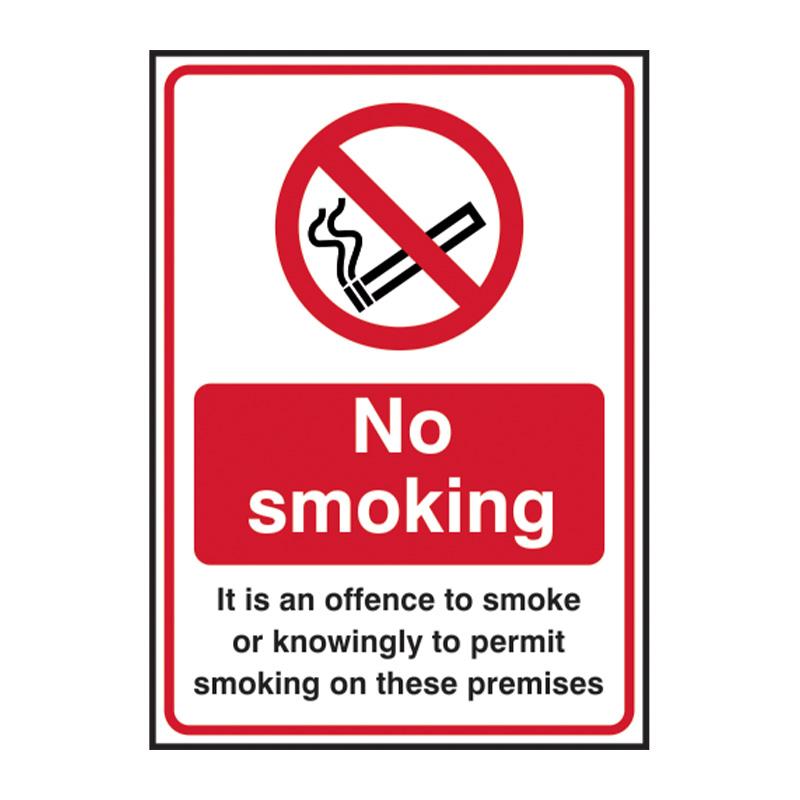 It is an offence to smoke - SAV (148 x 210mm)