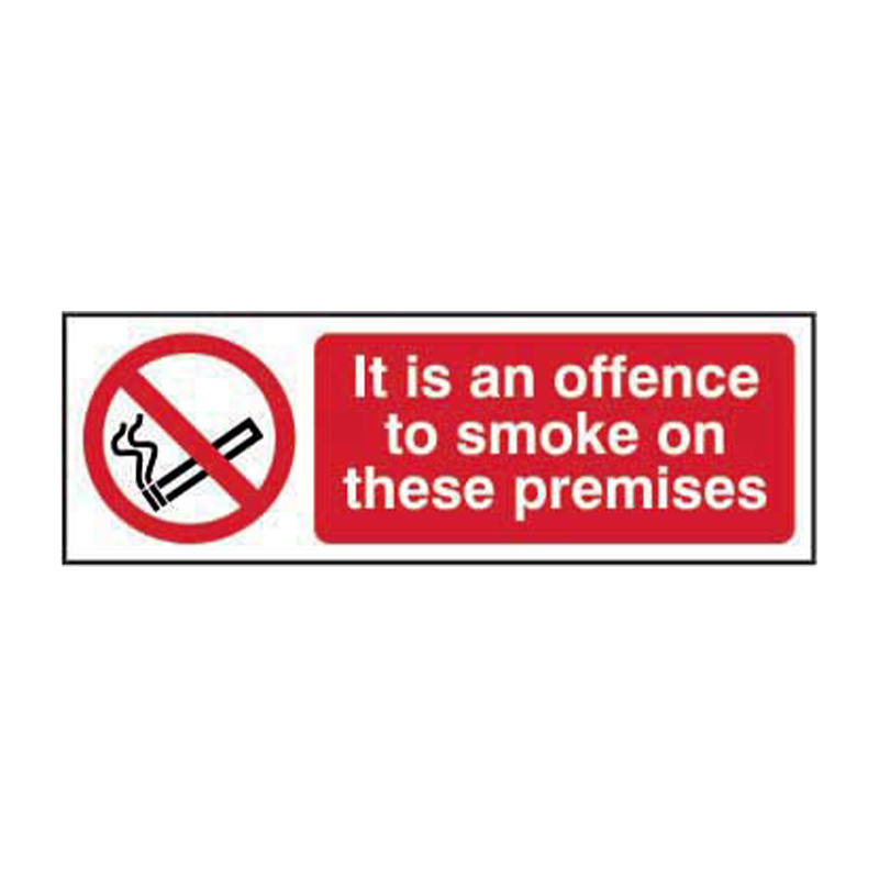 It is an offence to smoke on these premises - SAV (600 x 200mm)