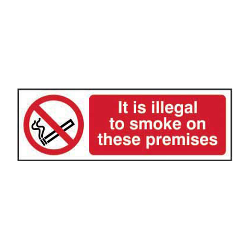 It is illegal to smoke on these premises - SAV (600 x 200mm)