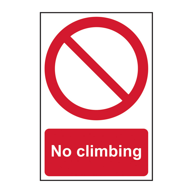 No Climbing - SAV (200 x 300mm)