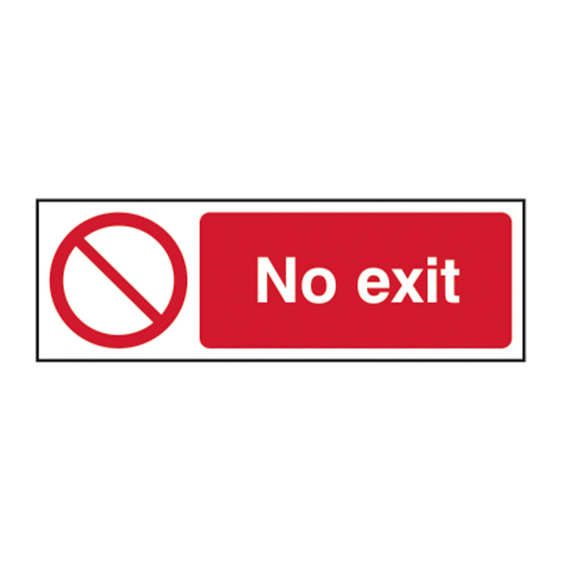 No exit - SAV (600 x 200mm)