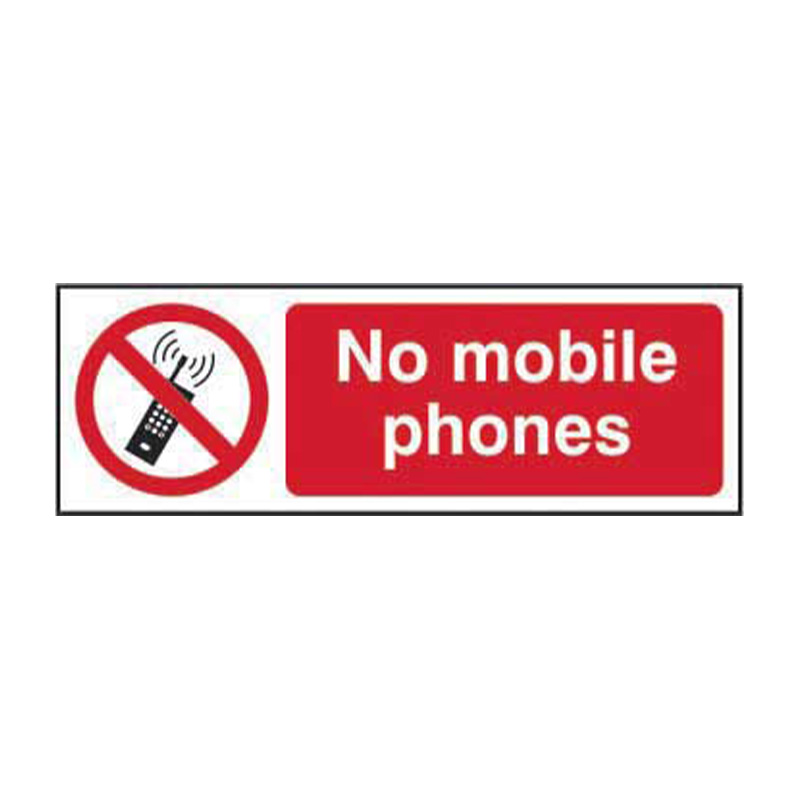 No mobile phones - SAV (300 x 100mm)