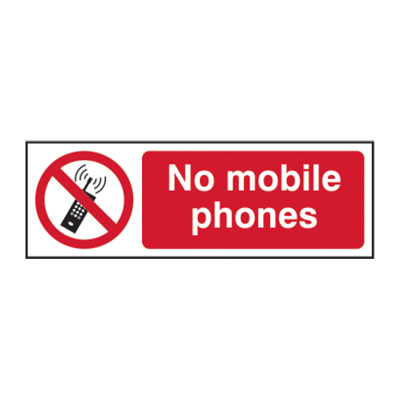 No mobile phones - SAV (600 x 200mm)