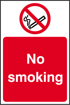 No smoking - SAV (100 x 150mm)