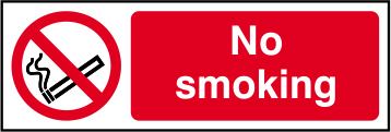 No smoking - SAV (150 x 50mm)