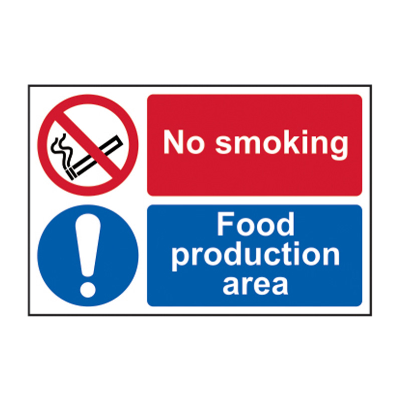 No smoking / Food production area - SAV (150 x 100mm)