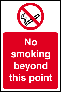 No smoking beyond this point - SAV (200 x 300mm)