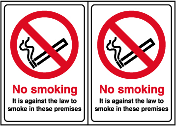 No smoking Double sided - D/S SAV (148 x 210mm)