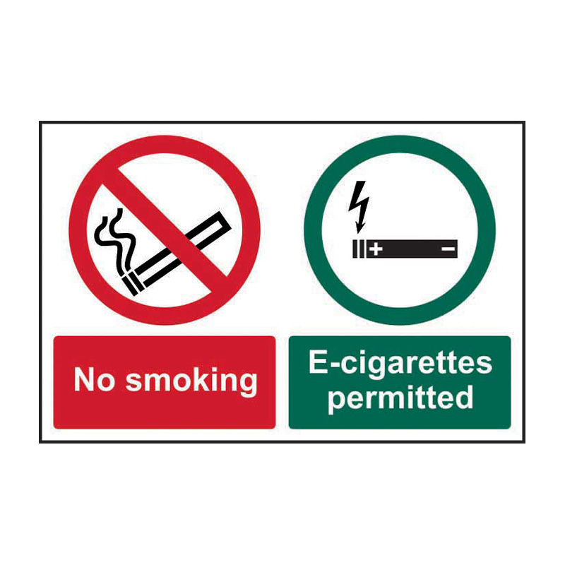 No smoking E-cigarettes permitted - SAV (300 x 200mm)