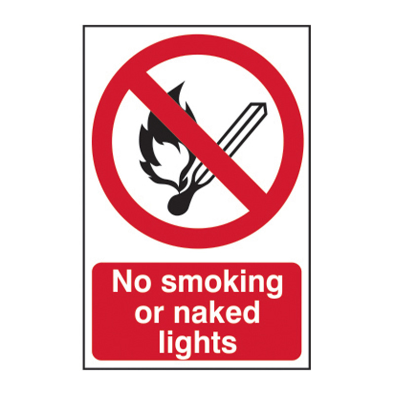 No smoking or naked lights - SAV (200 x 300mm)