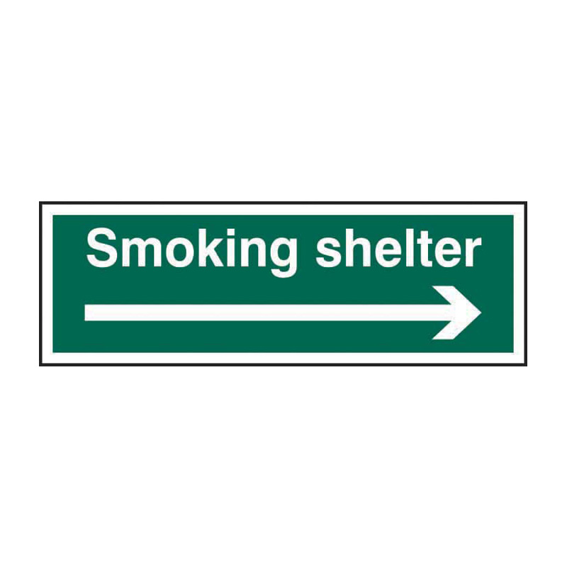 Smoking shelter (Arrow right) - SAV (300 x 100mm)