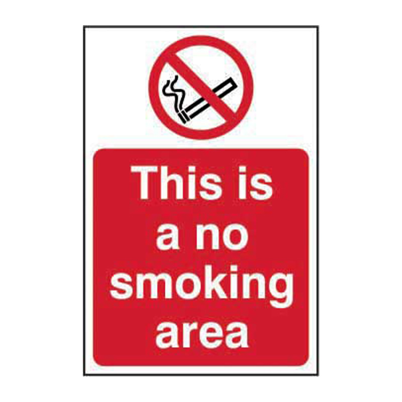 This is a no smoking area - SAV (400 x 600mm)