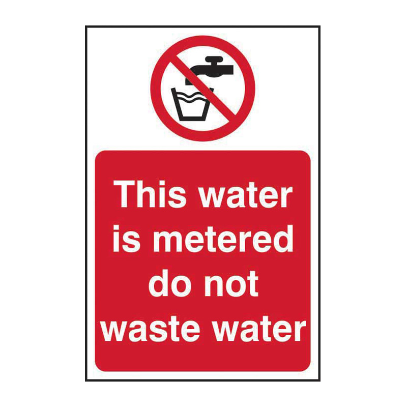 This water is metered do not... - SAV (200 x 300mm)