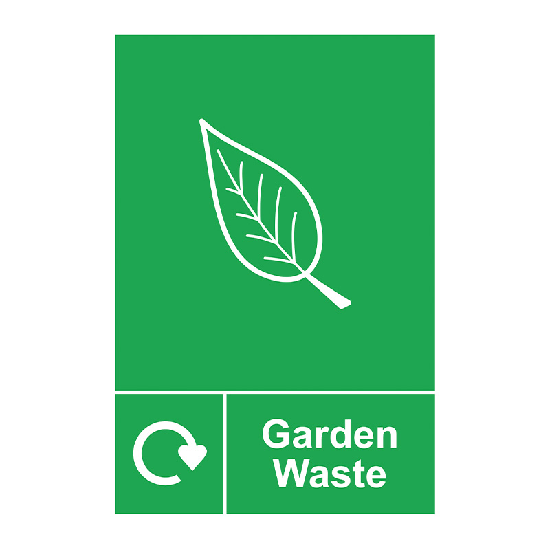 Recycling: Garden Waste - SAV (150 x 200mm)