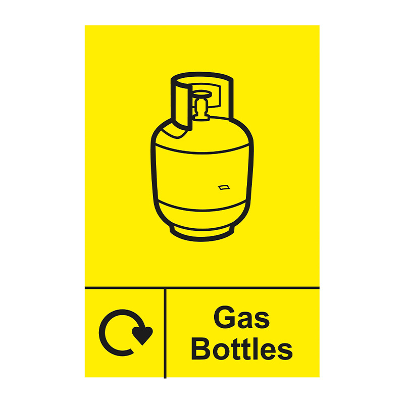 Recycling: Gas Bottles - SAV (150 x 200mm)