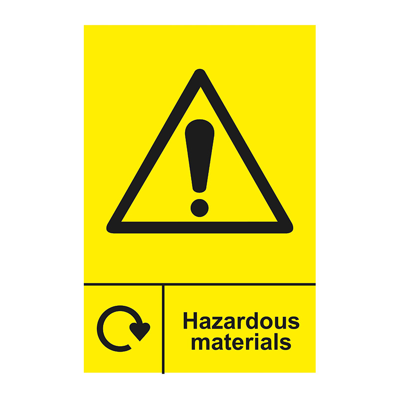 Recycling: Hazardous Materials - SAV (150 x 200mm)