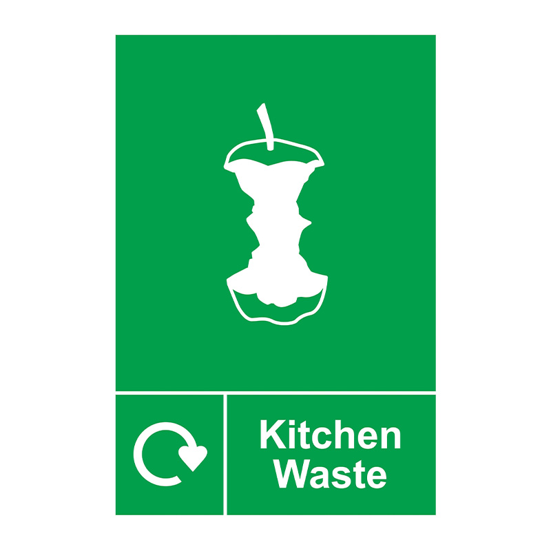 Recycling: Kitchen Waste - SAV (150 x 200mm)