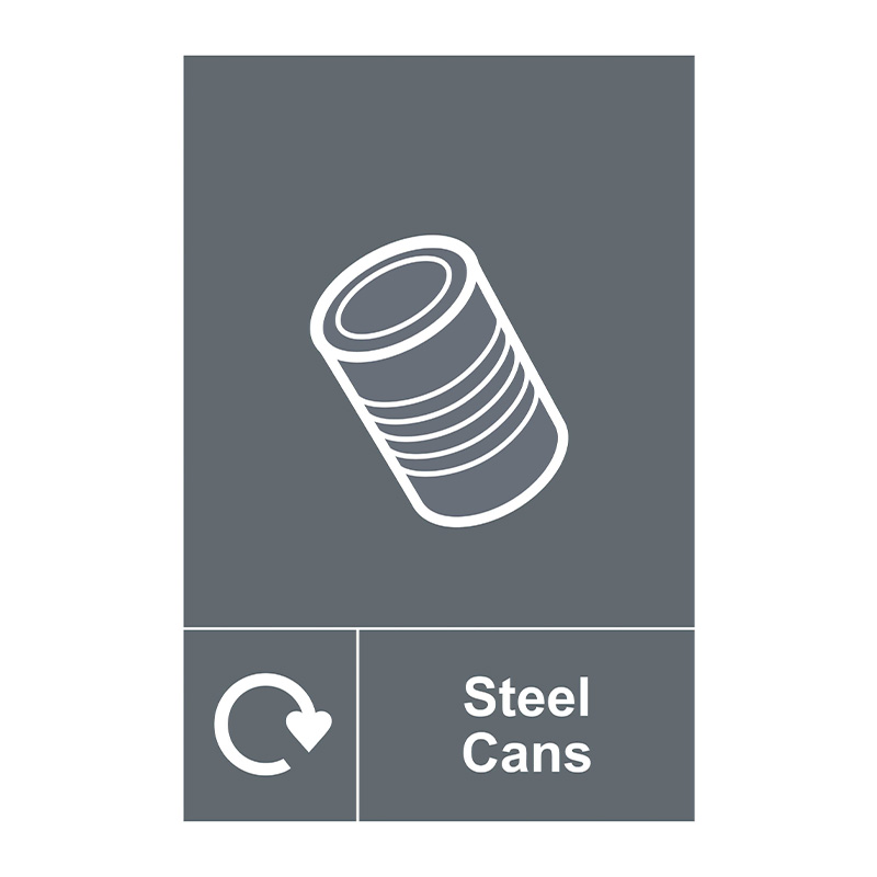 Recycling: Steel Cans - SAV (150 x 200mm)