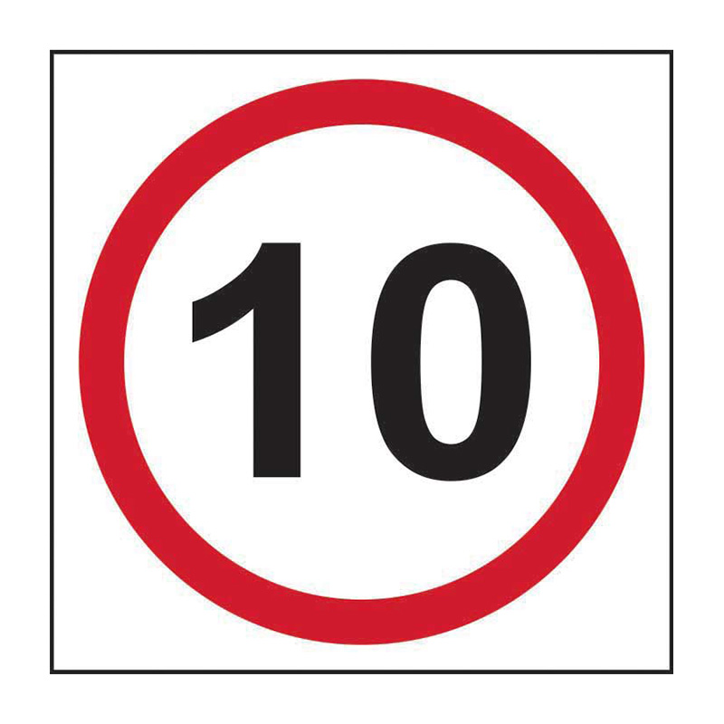 10mph (speed limit) - FMX (400 x 400mm)