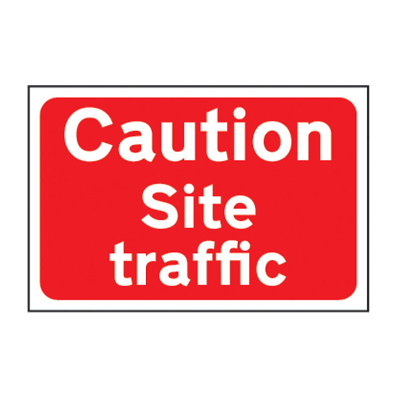 Caution Site traffic - FMX (600 x 400mm)