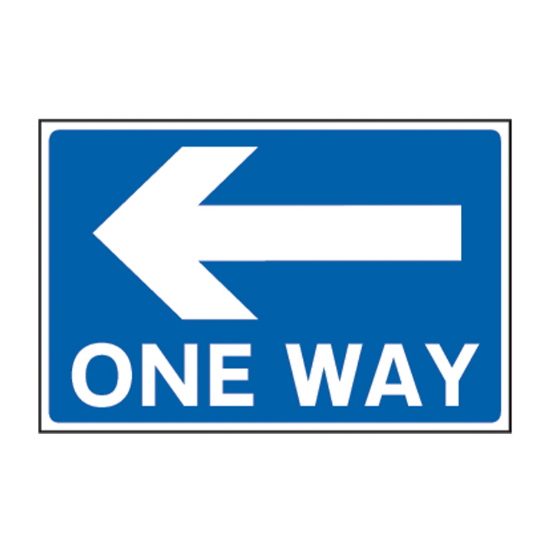 One way arrow left - FMX (600 x 400mm)