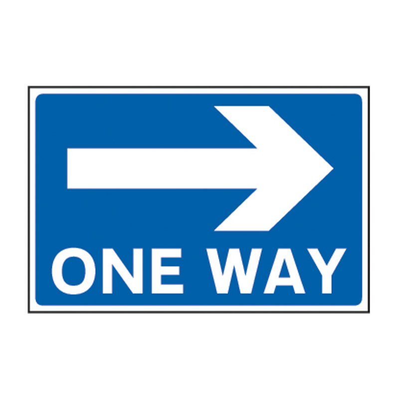 One way arrow right - FMX (600 x 400mm)