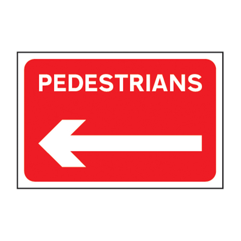 Pedestrians (arrow left) - FMX (600 x 400mm)