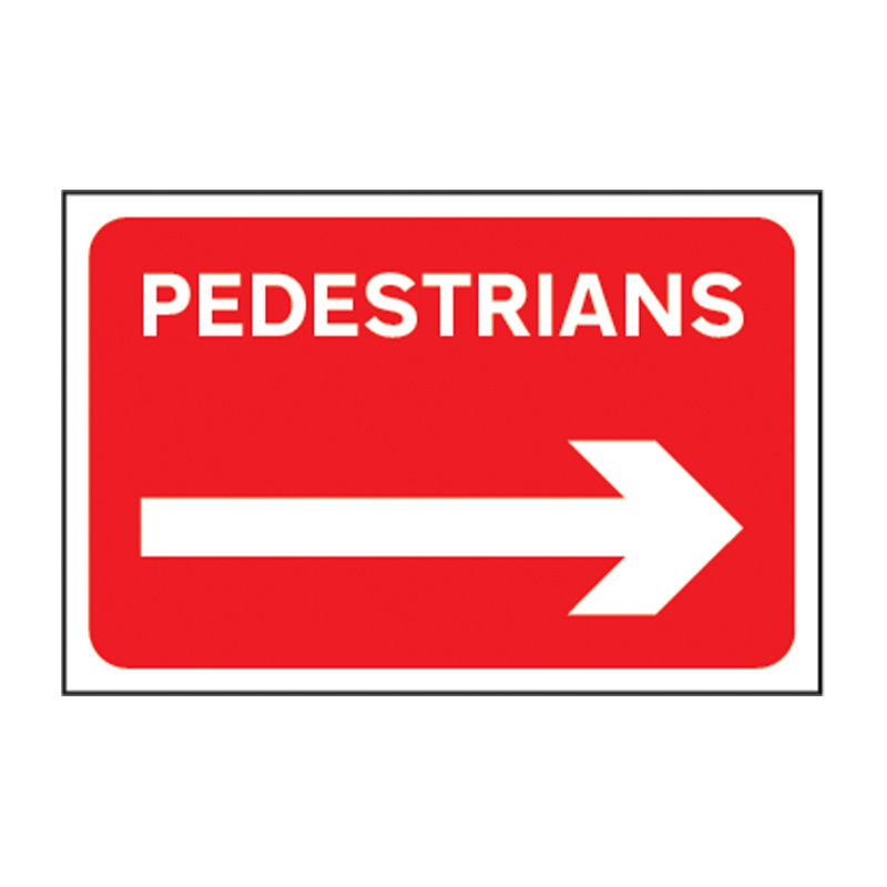 Pedestrians (arrow right) - FMX (600 x 400mm)