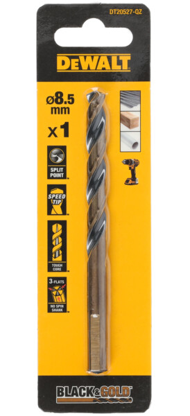 DeWalt 8.5mm Black Gold Hss Drill Bit