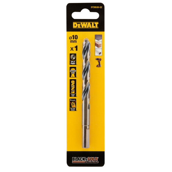 DeWalt 10mm Black Gold Hss Drill Bit