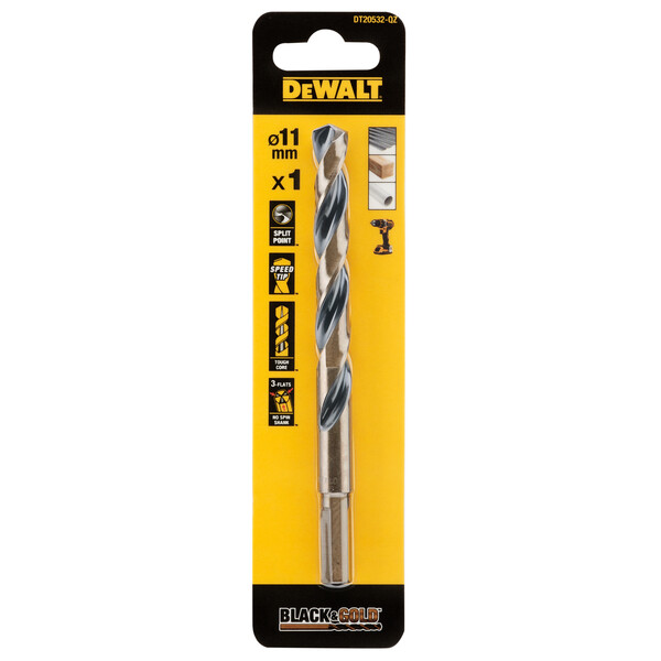 DeWalt 11mm Black Gold Hss Drill Bit