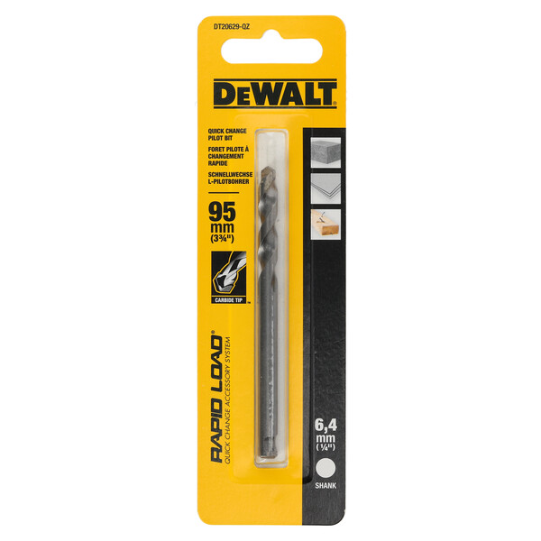 DeWalt 95mm Carbide Pilot Bit - Masonry