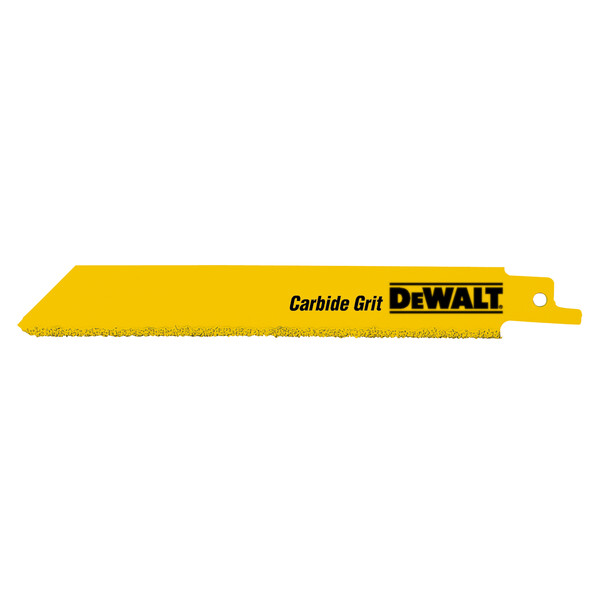 DeWalt 152mm Recip Specialist -1 Wear Resistant Carbide Grit Edged Blade For Cutting Light Masonry Blocks Bricks